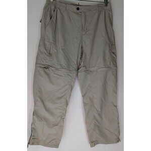 Columbia Titanium women's Size Large (35x27) Khaki Convertible Cargo Pants (902m